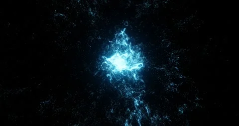 Neon particles in motion isolated on transparent background Stock Footage 252078985
