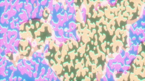 Neon pastel retrowave liquid pulse loop, mint blue lavender liquid cell swirl Stock Footage 343413234
