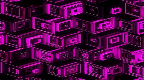 Neon Pattern 001 B Alternate Random SC 720p Stock Footage 44793603