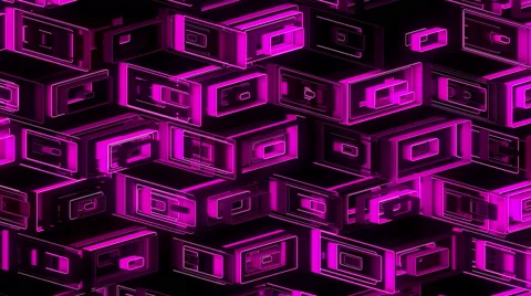 Neon Pattern 001 B Alternate Random SC 4K Stock Footage 44793627