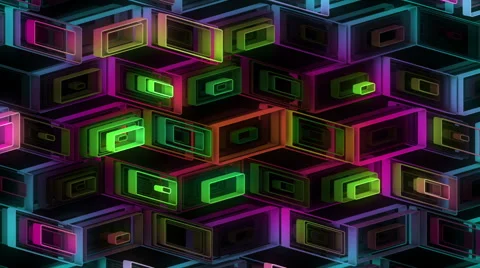 Neon Pattern 001 B Alternate Strength GTC 1080p Video stock 44793814