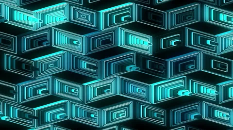 Neon Pattern 001 B Beat Random SC 3840x2160 Stock Footage 44687454