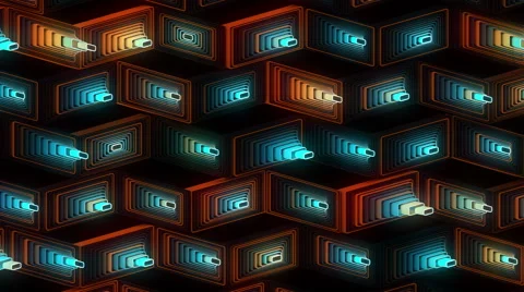 Neon Pattern 001 B Beat Strength TC 1920x1080 Stock Footage 44687706