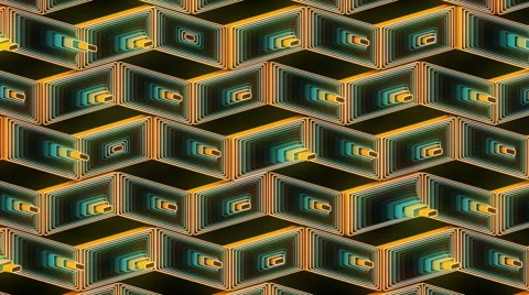 Neon Pattern 001 B Beat Wave TC 1280x720 Video stock 44688105