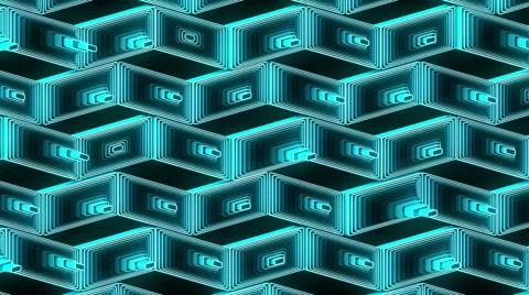 Neon Pattern 001 B Beat Wave SC 1920x1080 Video stock 44688826