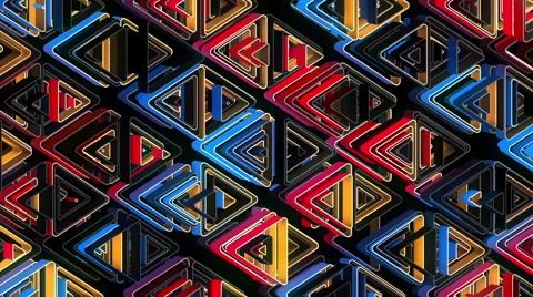 Neon Pattern 002 B Alternate Random GTC 1080p Video stock 44977012