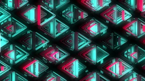 Neon Pattern 002 B Alternate Strength TC 4K Stock Footage 44978083