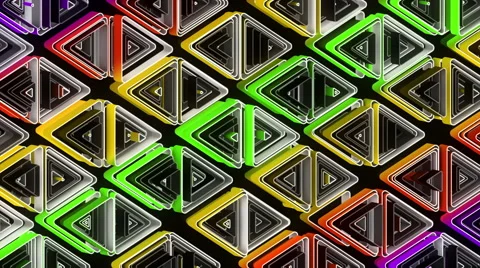 Neon Pattern 002 B Alternate Wave GSC 720p Stock Footage 44978220