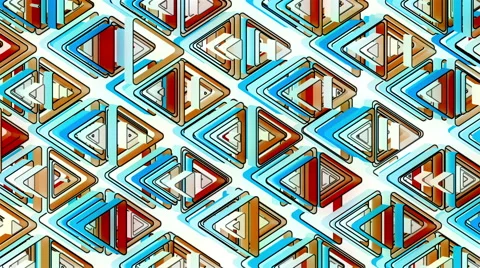 Neon Pattern 002 B Alternate Wave GTC 4K Stock Footage 44978494