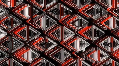 Neon Pattern 002 B Alternate Wave SC 1080p Video stock 44978583