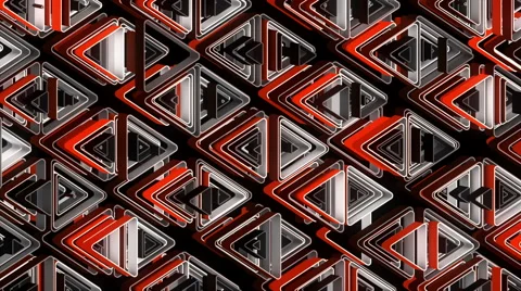 Neon Pattern 002 B Alternate Wave SC 4K Video stock 44978684