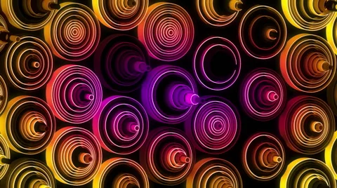 Neon Pattern 003 B Beat Random GSC 1080p Video stock 44792305