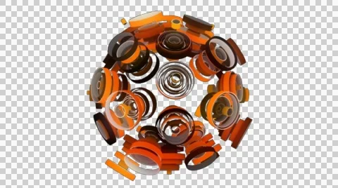 Neon Pattern 003 C Alternate Random SC 1080p with alpha Stock Footage 44886348