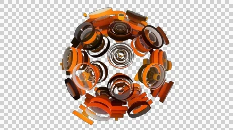 Neon Pattern 003 C Alternate Random SC 720p with alpha Stock Footage 44886392