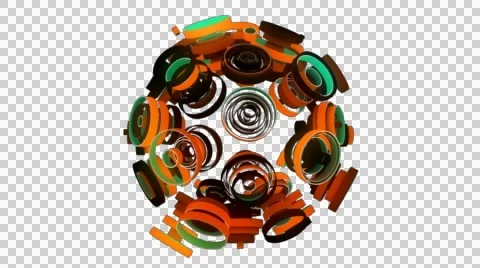 Neon Pattern 003 C Alternate Random TC 720p with alpha Stock Footage 44886754