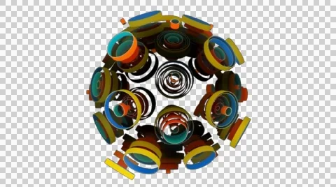 Neon Pattern 003 C Alternate Strength GTC 720p with alpha Video stock 44887404