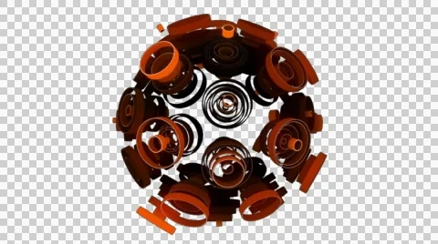 Neon Pattern 003 C Alternate Strength SC 1080p with alpha Stock Footage 44887633