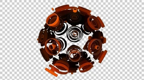 Neon Pattern 003 C Alternate Strength SC 720p with alpha Stock Footage 44887672