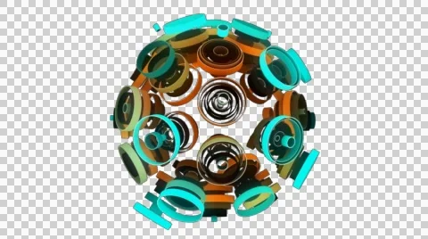 Neon Pattern 003 C Alternate Wave TC 720p with alpha Stock Footage 44889024