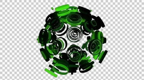 Neon Pattern 003 C Float Random SC 1080p with alpha Video stock 44924739