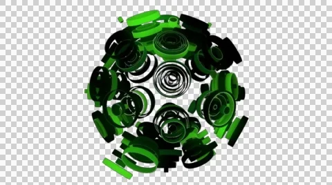 Neon Pattern 003 C Float Random SC 720p with alpha Stock Footage 44924780