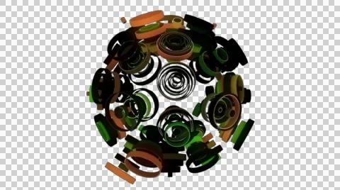 Neon Pattern 003 C Float Random TC 720p with alpha Video stock 44924972