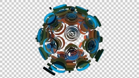 Neon Pattern 003 C Float Strength GTC 1080p with alpha Stock Footage 44925675