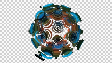 Neon Pattern 003 C Float Strength GTC 720p with alpha Stock Footage 44925746