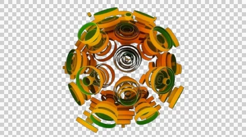 Neon Pattern 003 C Float Strength TC 1080p with alpha Stock Footage 44927516