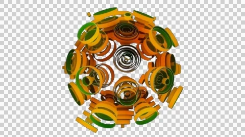 Neon Pattern 003 C Float Strength TC 720p with alpha Stock Footage 44927697