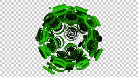 Neon Pattern 003 C Float Wave SC 1080p with alpha Stock Footage 44929508