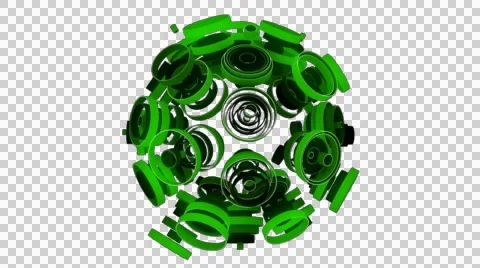 Neon Pattern 003 C Float Wave SC 720p with alpha Stock Footage 44929601