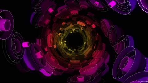 Neon Pattern 003 F Float Random GSC 720p Video stock 45233572