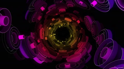 Neon Pattern 003 F Float Random GSC 4K Video stock 45233578