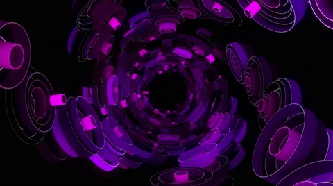 Neon Pattern 003 F Float Random SC 4K Video stock 45234457