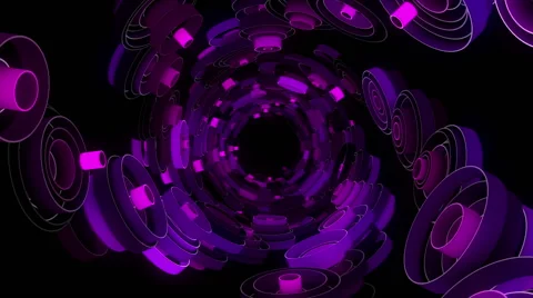 Neon Pattern 003 F Float Random SC 720p Stock Footage 45234500