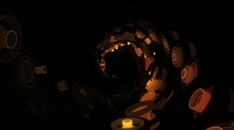 Neon Pattern 003 F Float Spiral SC 1080p Stock Footage 45236532