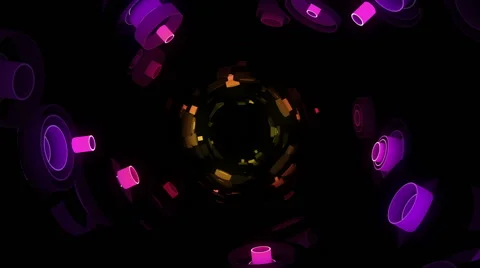 Neon Pattern 003 F Float Wave GSC 1080p Stock Footage 45237669