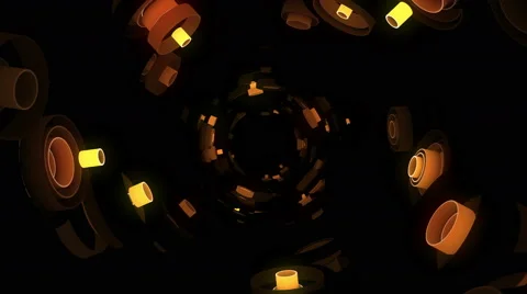 Neon Pattern 003 F Float Wave SC Stock Footage 45238139