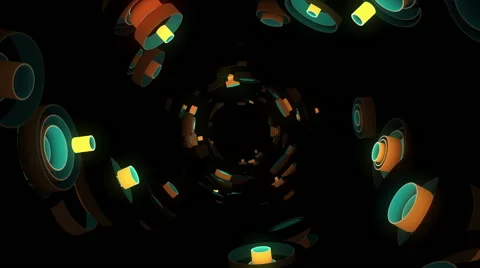 Neon Pattern 003 F Float Wave TC 1080p Video stock 45238225