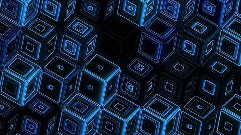 Neon Pattern 005 B Alternate Random SC 1080p Video stock 45732048