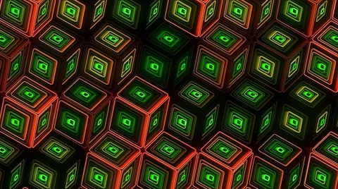 Neon Pattern 005 B Alternate Random TC 720p Stock Footage 45732275