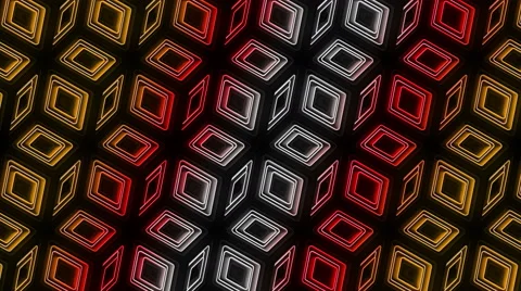 Neon Pattern 005 B Alternate Wave GSC 4K Stock Footage 45776852