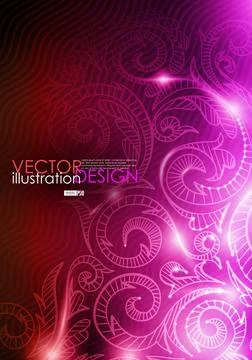 Neon Pattern Background. Neon Pattern Background. Vector Illustration. Eps... Foto stock