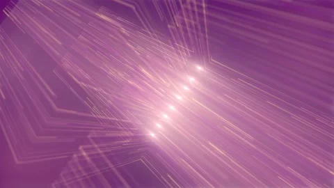 Neon pattern of thin purple light rays. 3d rendering seamless loop animation 4K Stock Footage 255558606