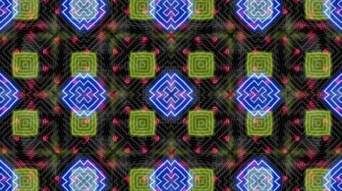 Neon Patterns Abstract  Stock Footage 56952301