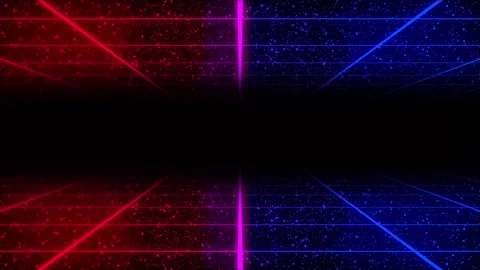 Neon-perspective-grid-zoom-motion-background 動画素材 322885039