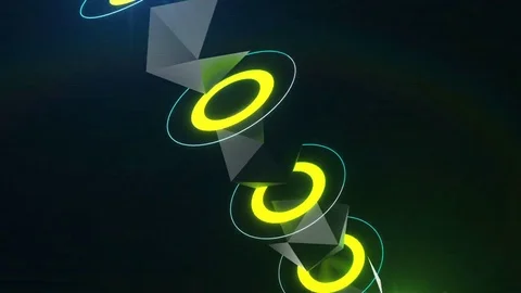 Neon Pillar - Professional VJ Background Loop Video stock 80296373