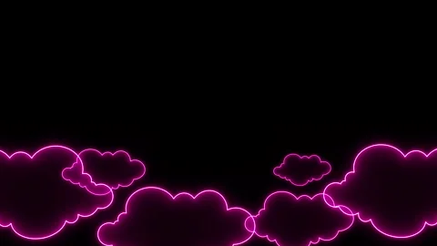 NEON PINK CLOUDS NEON Stock Footage 262615680