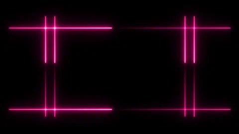 Neon pink glowing frame motion background Stockbeeldmateriaal 330758551